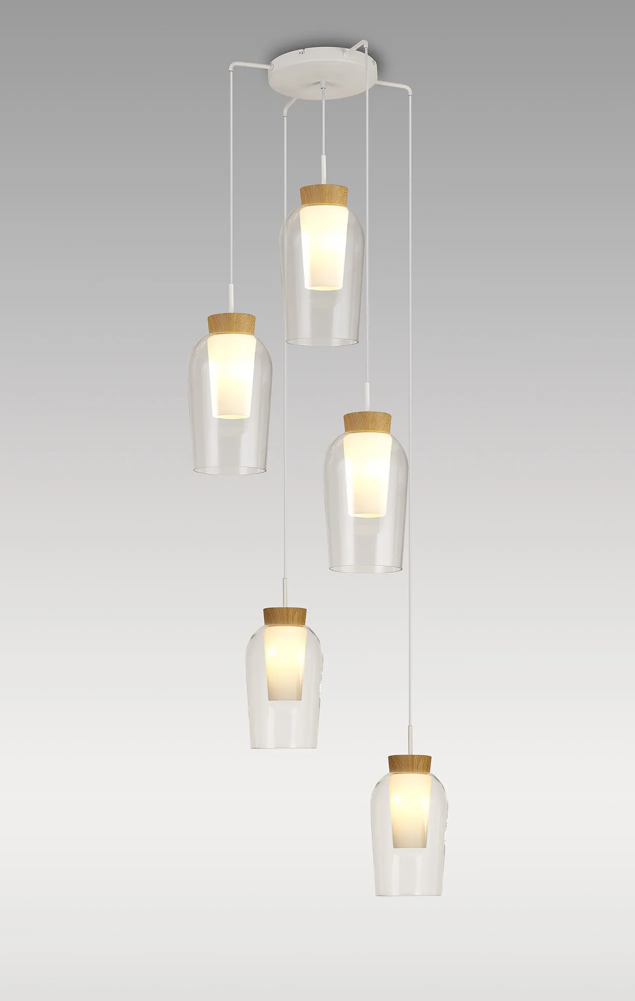 Nora White Ceiling Lights Mantra Multiple Pendant